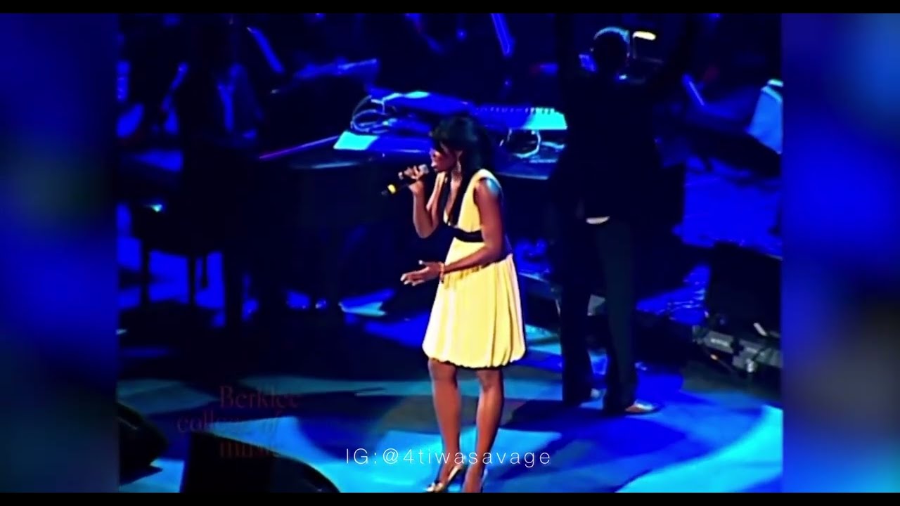 Tiwa Savage singing her heart out at Berklee College of Music.