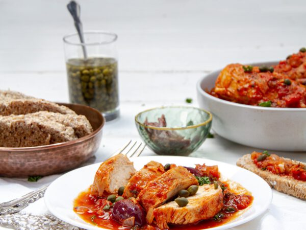 Rooster Puttanesca – Drizzle Me Skinny!