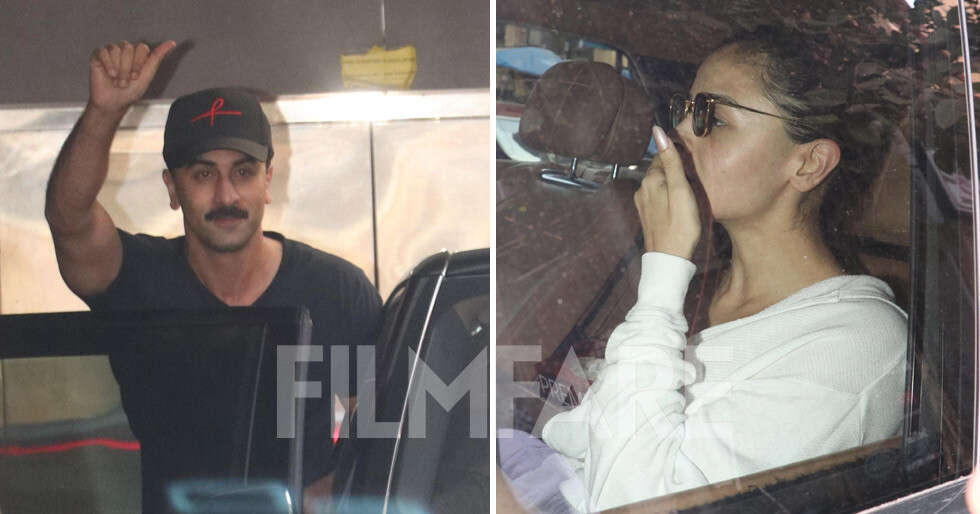 Footage: Alia Bhatt And Ranbir Kapoor Clicked In The Metropolis