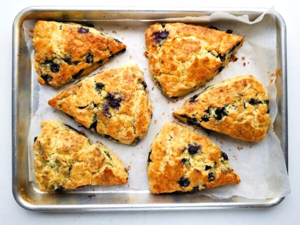 Simple Blueberry Scones (With Frozen Blueberries) : Higher Residing