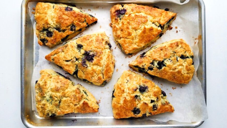 Simple Blueberry Scones (With Frozen Blueberries) : Higher Residing