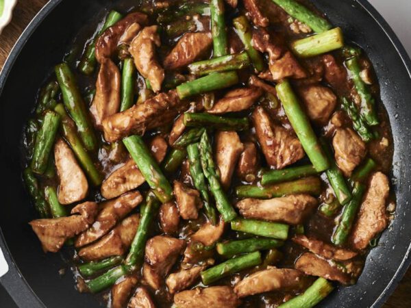Rooster and Asparagus Stir Fry (15 Minute Meal!)