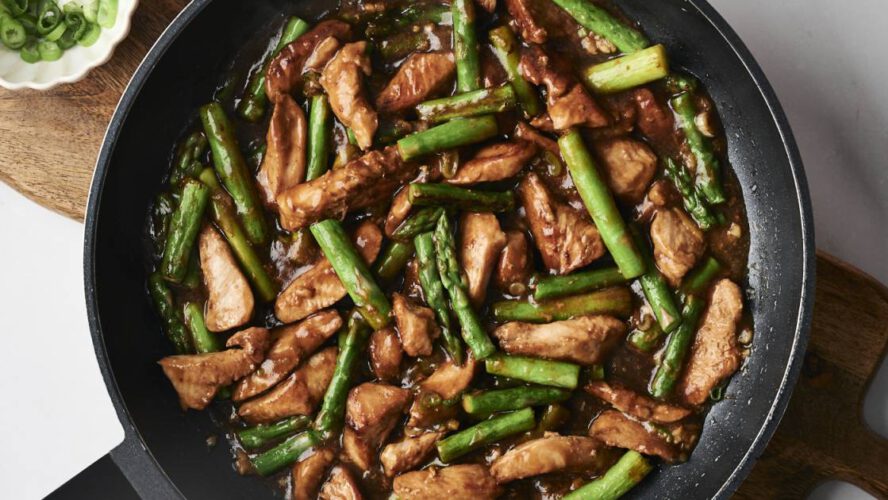 Rooster and Asparagus Stir Fry (15 Minute Meal!)