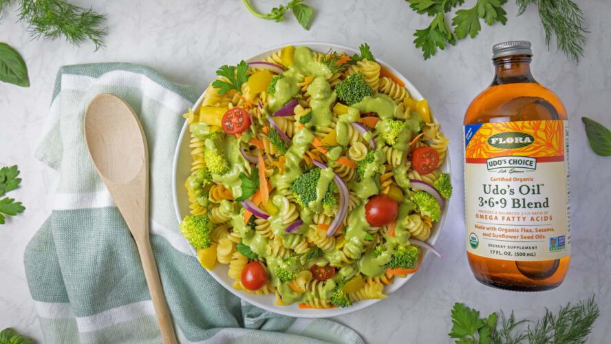 Wholesome Inexperienced Goddess Pasta Salad