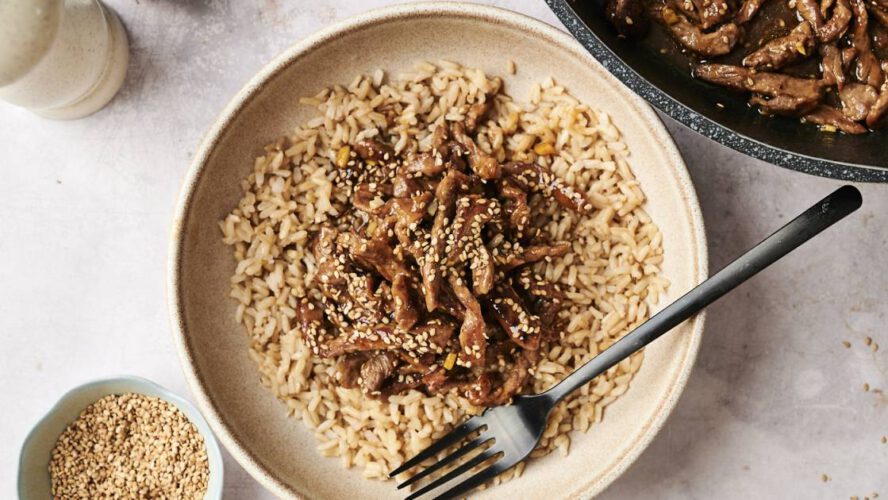 Sesame Beef {Higher Than Takeout in 30 Minutes}