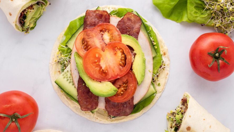 Turkey BLT Wraps {Good for an Straightforward Lunch!}