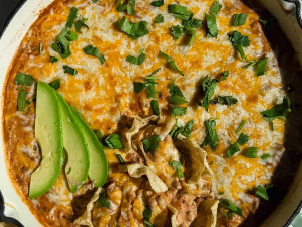 Floor Beef Cottage Cheese Queso