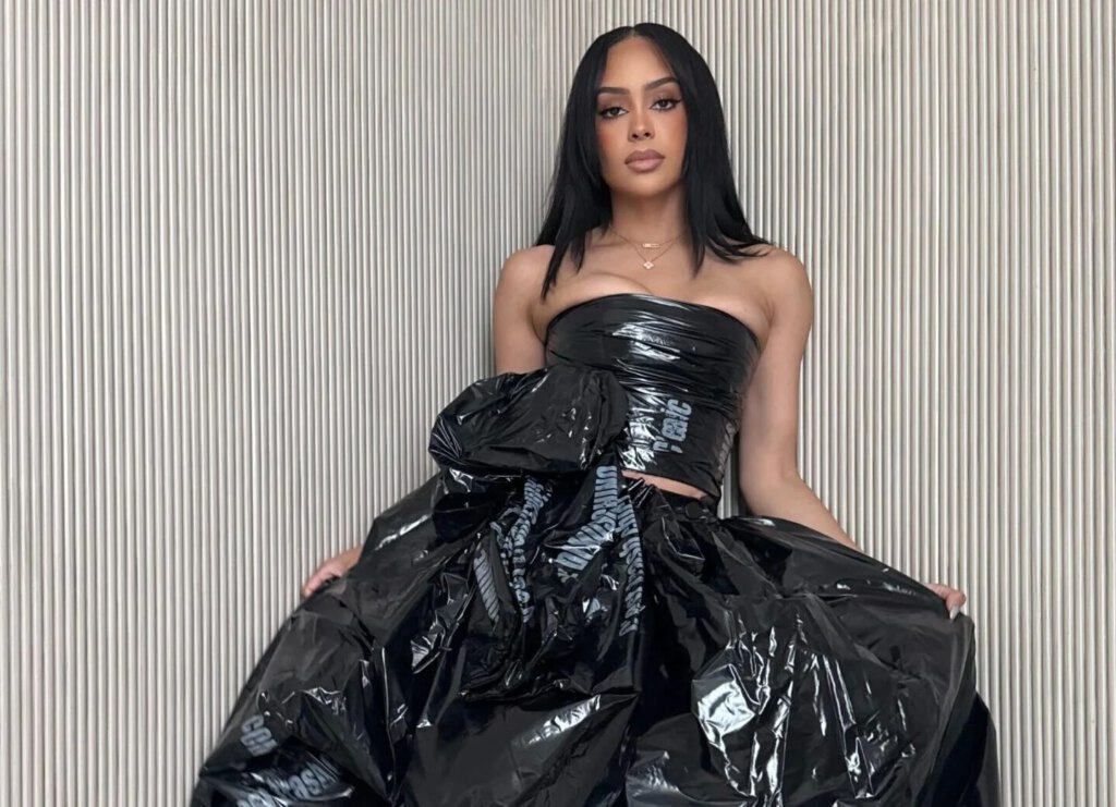 Kristy Sarah Scott Wears Moschino Runway Garbage Bag For Everyday Errands