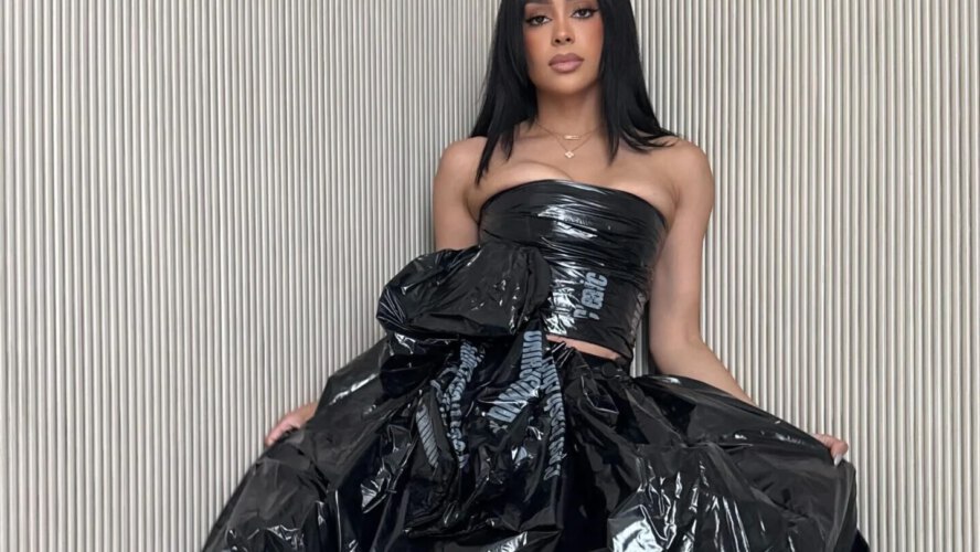 Kristy Sarah Scott Wears Moschino Runway Rubbish Bag For On a regular basis Errands