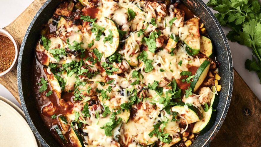 One Pot Mexican Rooster and Zucchini {30-Minute Meal}