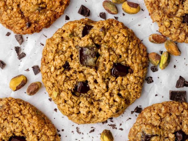 Chocolate Pistachio Cookies (With Chocolate Chunks)