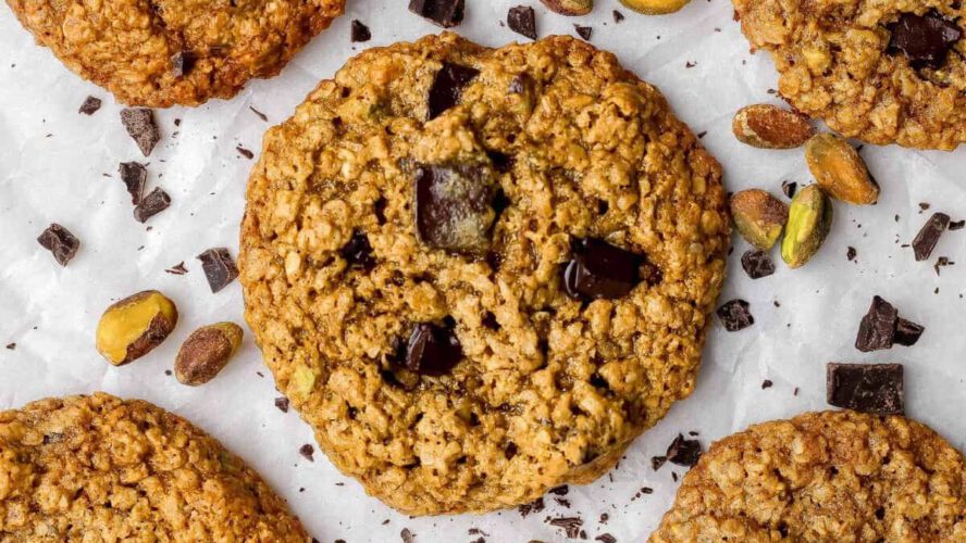 Chocolate Pistachio Cookies (With Chocolate Chunks)