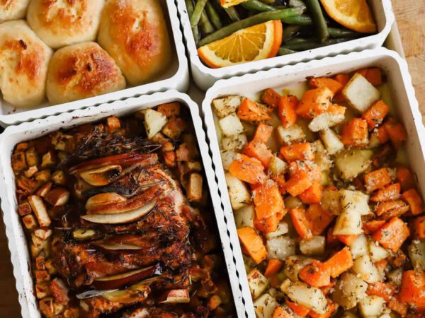 Straightforward Sheet Pan Thanksgiving Dinner for 4
