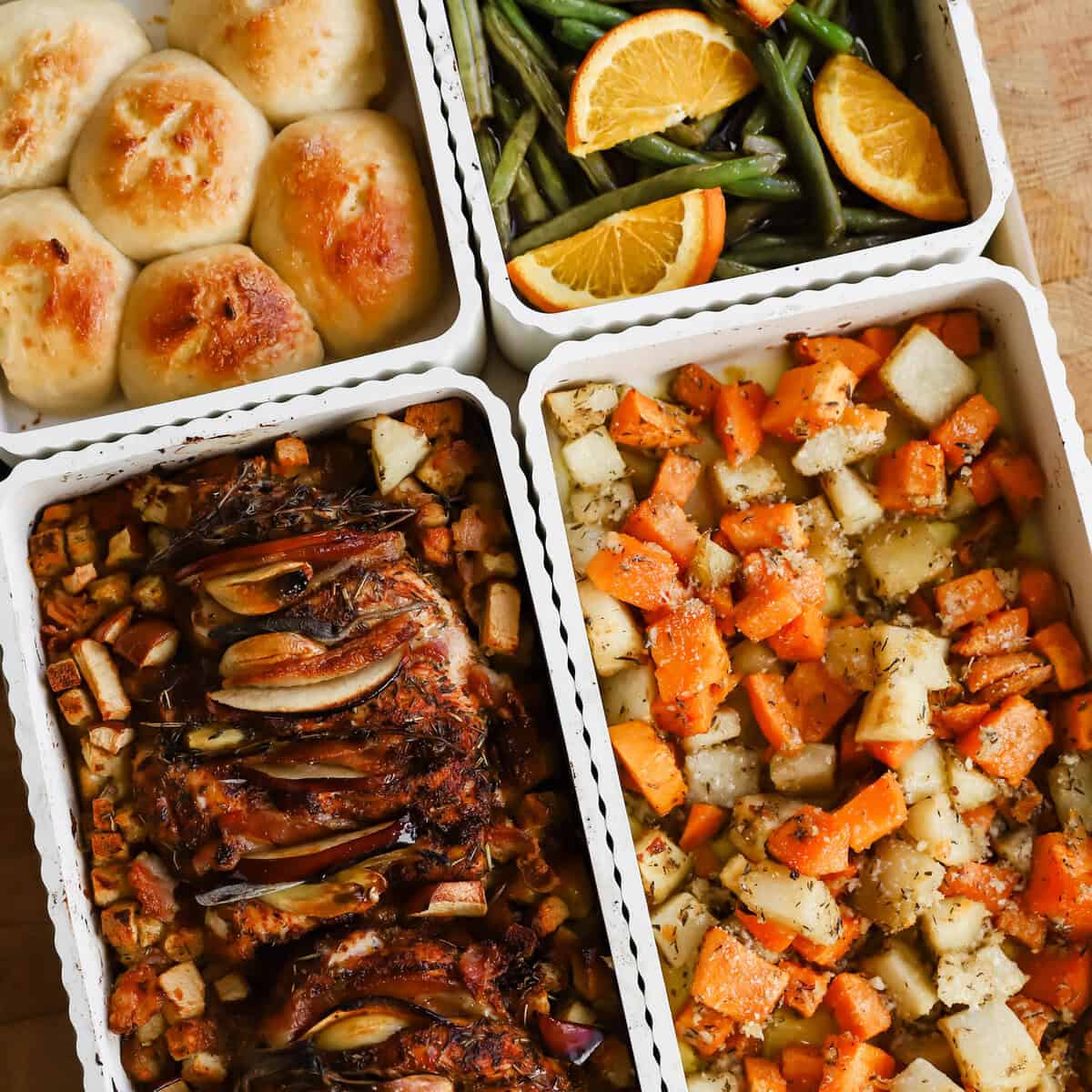 Straightforward Sheet Pan Thanksgiving Dinner for 4
