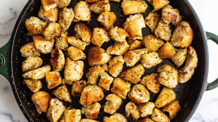 Simple Selfmade Croutons Recipe – Match Foodie Finds