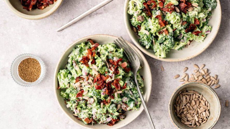 Greek Yogurt Broccoli Salad {Mild, Recent & Excellent for Summer time!}