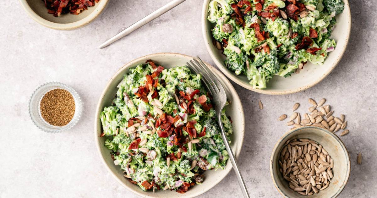 Greek Yogurt Broccoli Salad {Mild, Recent & Excellent for Summer time!}