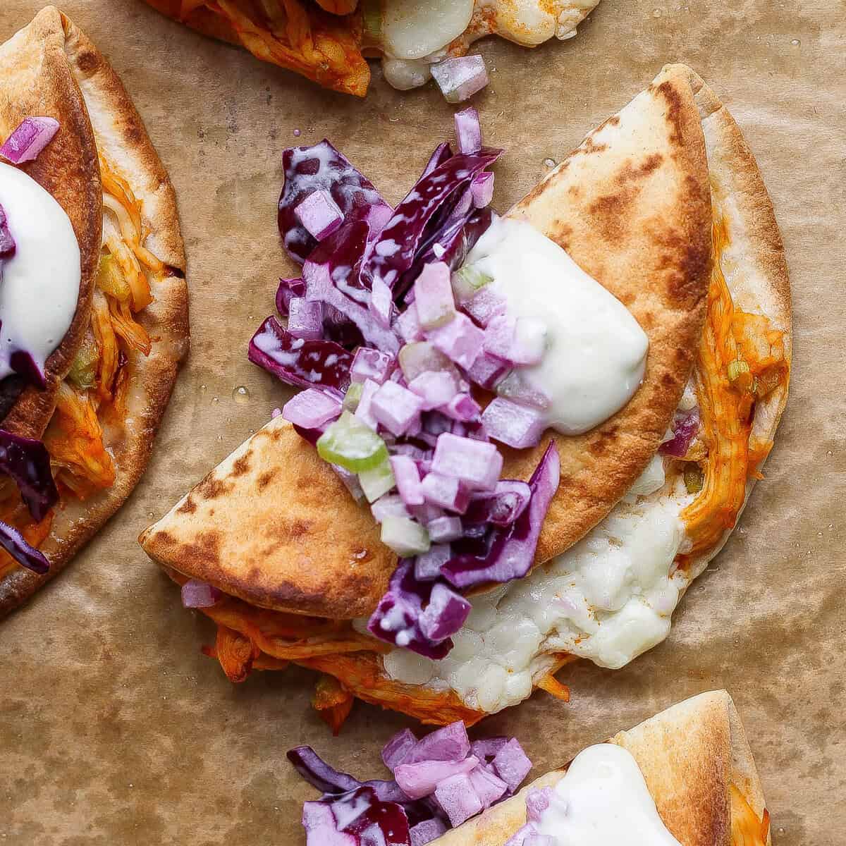 Sheet Pan Buffalo Hen Tacos