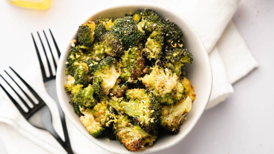 Crispy Baked Broccoli {Garlicky, Lemony & Further Crispy!}