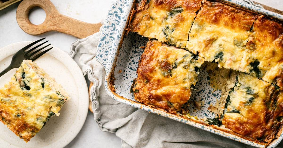 Hash Brown Cottage Cheese Egg Bake {Excessive-Protein Make-Forward Breakfast}