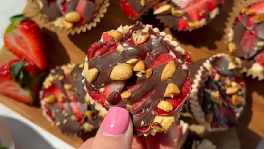 Frozen Peanut Butter Banana Cut up Cups