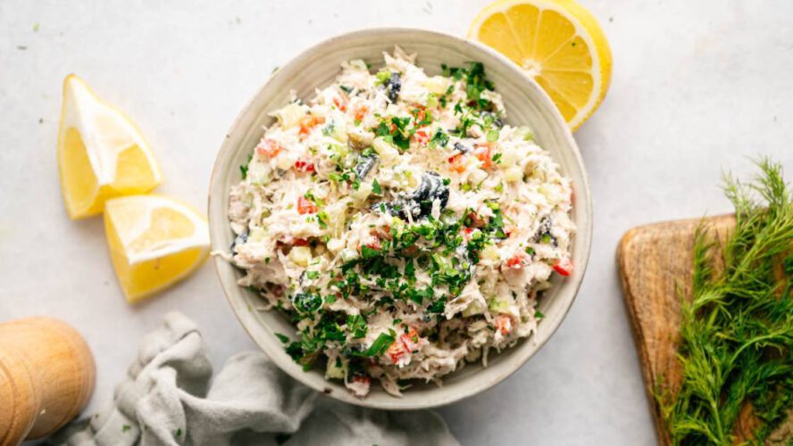 Tzatziki Rooster Salad {Excessive Protein, Recent & Meal Prep Pleasant}