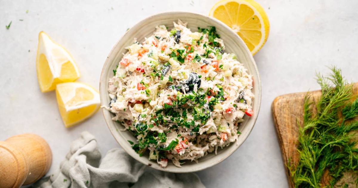 Tzatziki Rooster Salad {Excessive Protein, Recent & Meal Prep Pleasant}