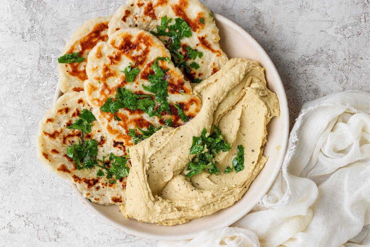 Excessive-Protein Home made Garlic Naan – Match Foodie Finds