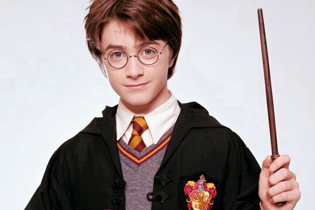 Harry Potter actor Daniel Radcliffe in The Philosopher's Stone.