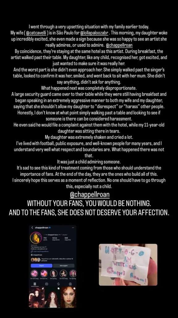 Jorginho's Instagram Stories post.