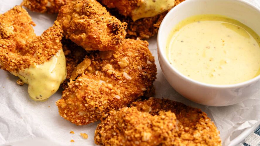 Almond Crusted Rooster Tenders – {Paleo, Low Carb & Oven-Crispy}