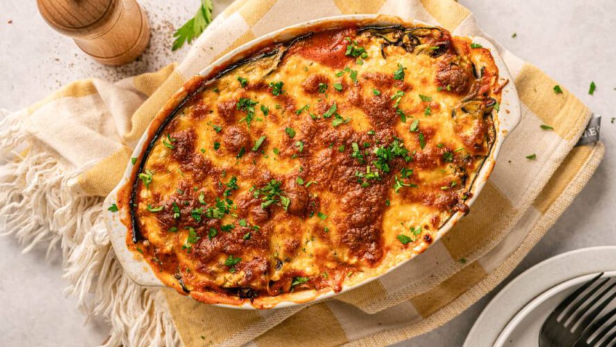 Low Carb Zucchini Lasagna – {Made with Cottage Cheese!}