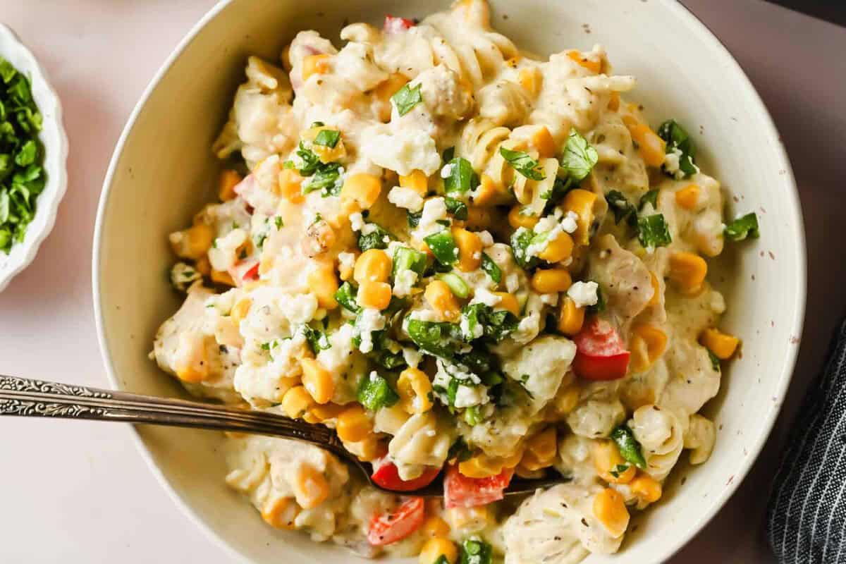 Baked Road Corn Pasta (One Pan Meal!)
