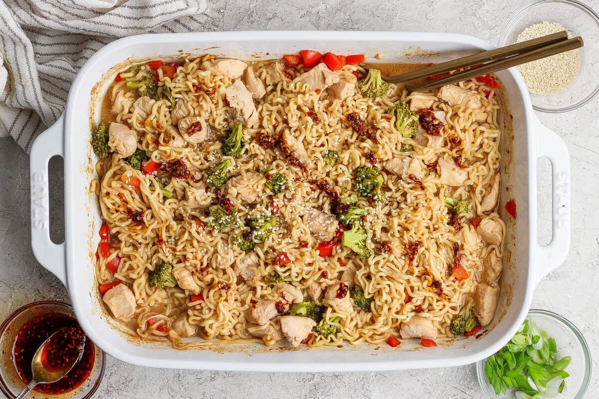 Straightforward Baked Ramen Noodles
