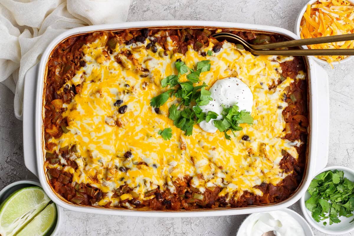 Straightforward Hen Enchilada Casserole