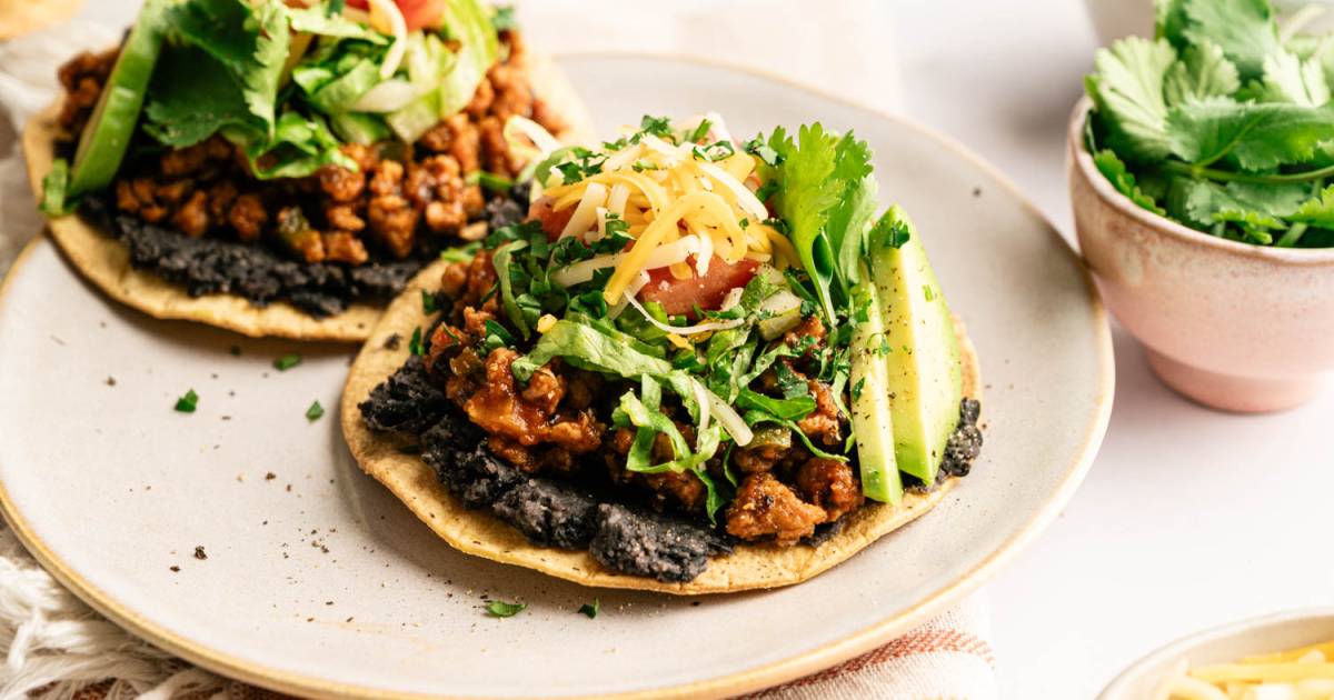 Floor Turkey Tostadas – {20-Minute Dinner}