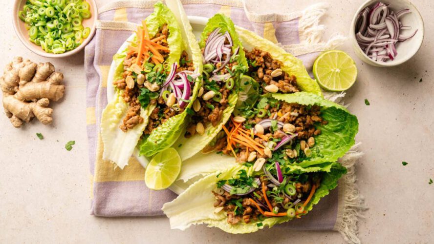 Thai Turkey Lettuce Wraps – {Candy, Spicy & Crunchy}