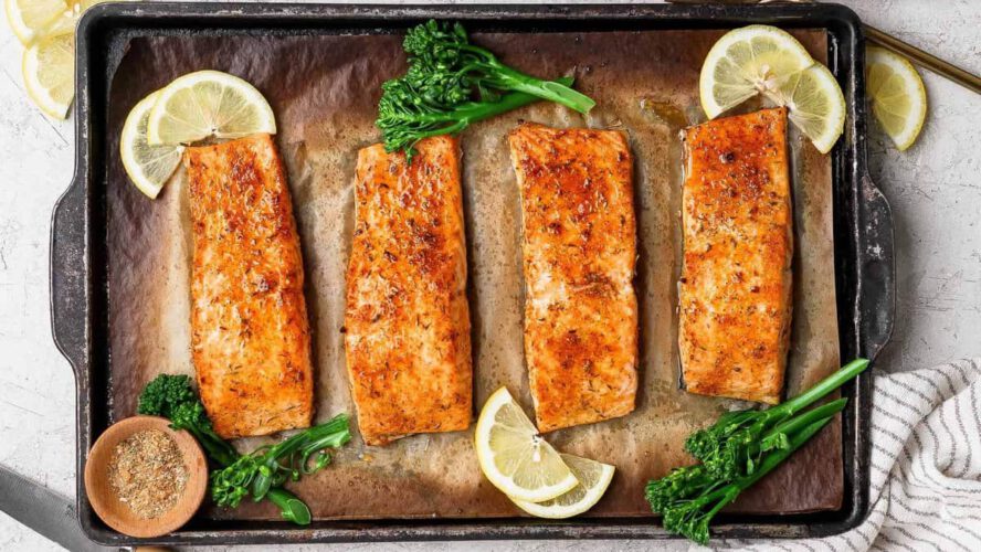 Broiled Salmon (Flaky & Prepared in 8 Minutes!)