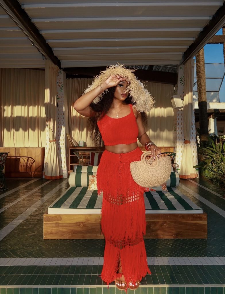Maxi skirt set summer outfit