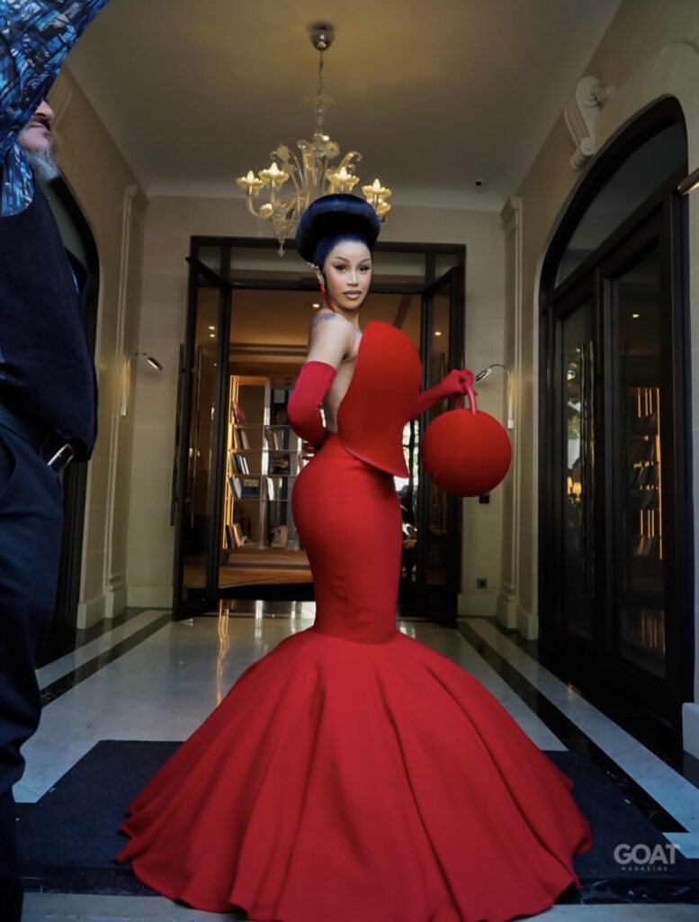 Cardi B Robert Wun Couture Gown