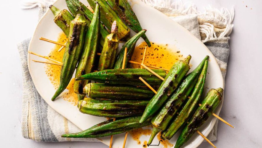 Finest Grilled Okra Recipe – {Cajun-Spiced, Quick And Tender}