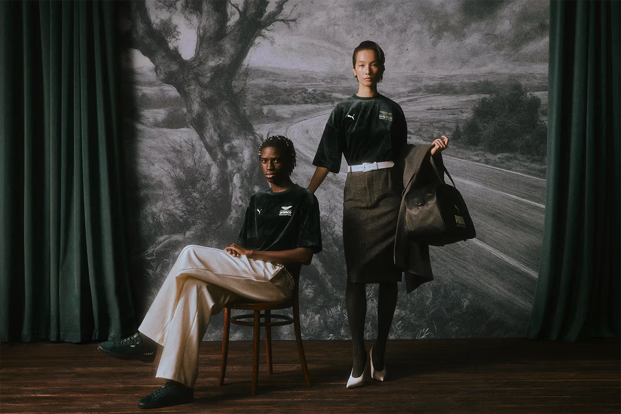 PUMA x Aston Martin Aramco F1 Homecoming Assortment Arrives