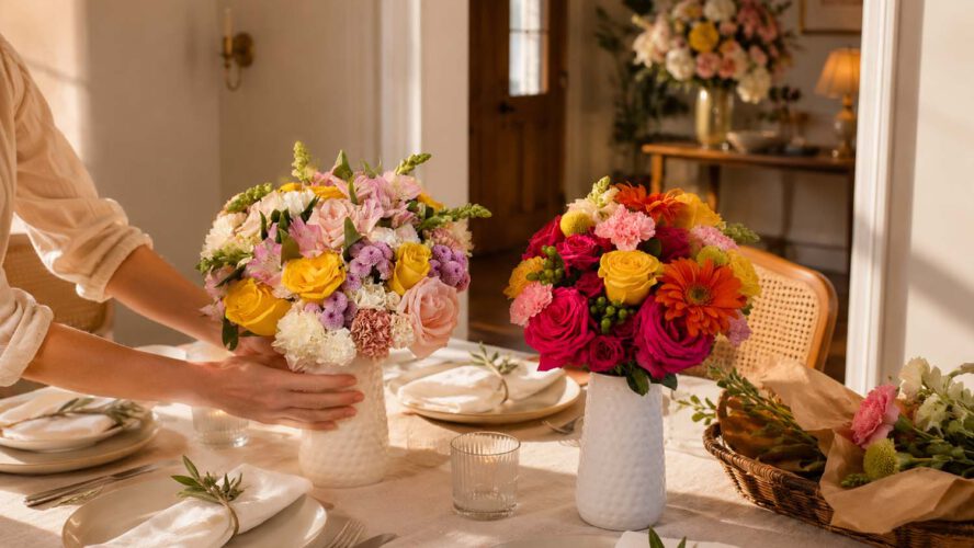 Final-Minute House Décor Concepts With Contemporary Flowers