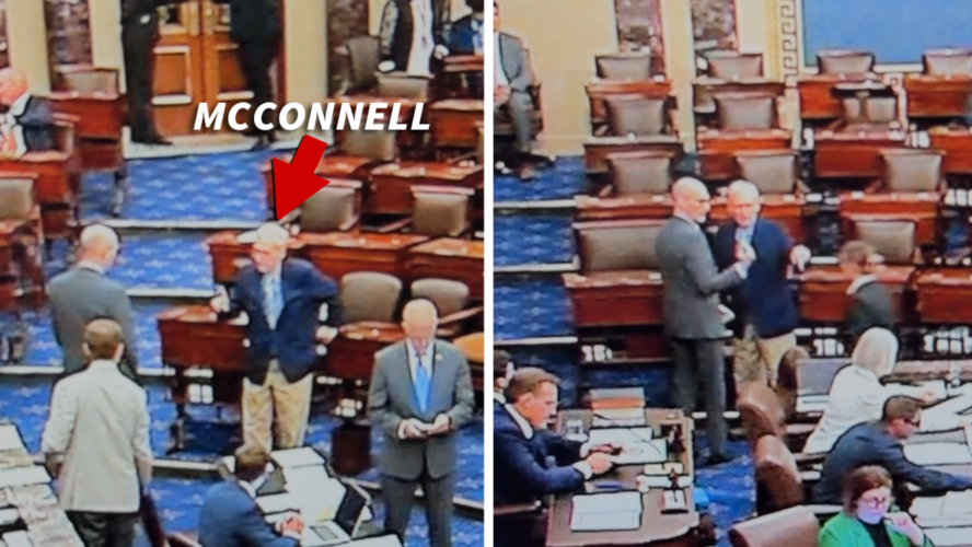Mitch McConnell Repeatedly Confused on Senate Flooring