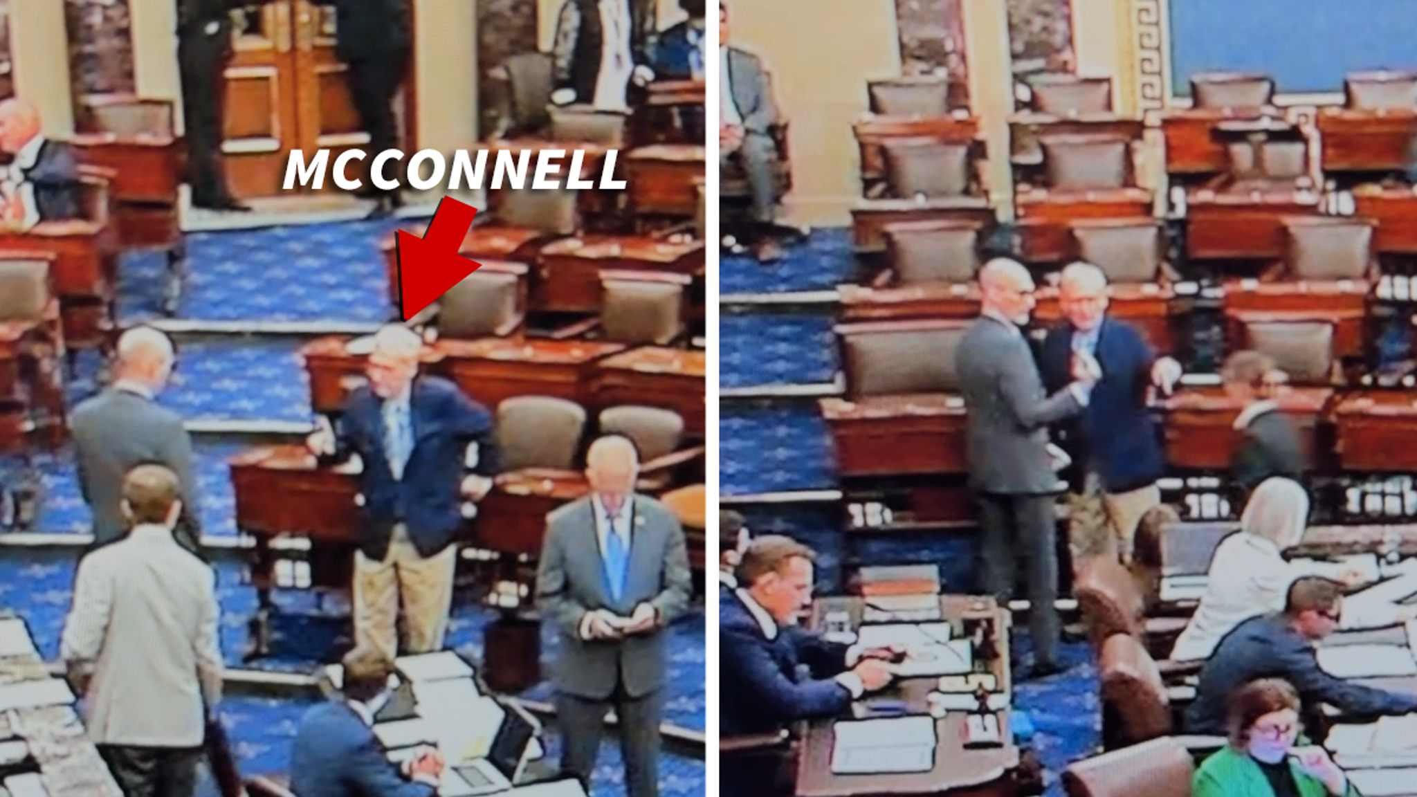 Mitch McConnell Repeatedly Confused on Senate Flooring