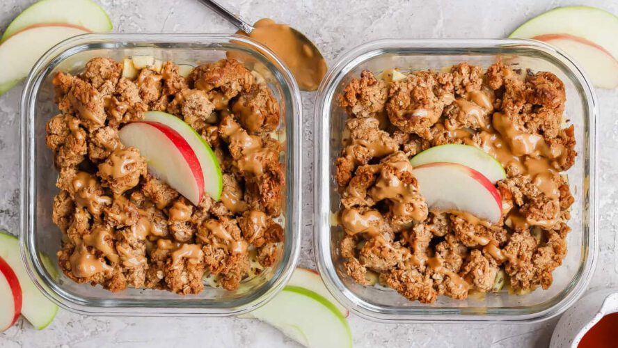 Protein Apple Crisp (Simple Excessive-Protein Dessert)
