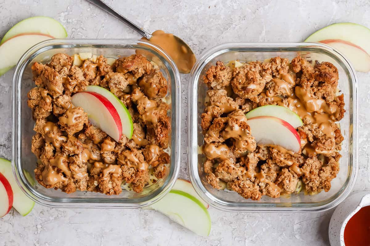 Protein Apple Crisp (Simple Excessive-Protein Dessert)