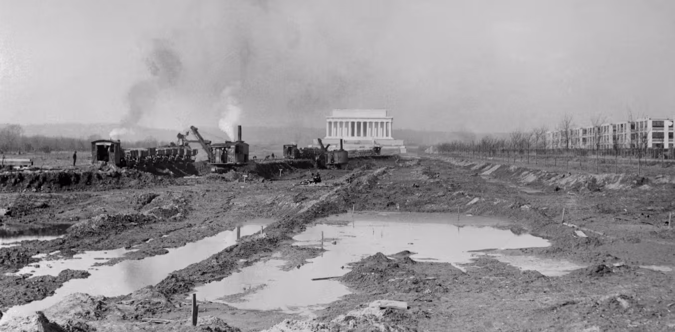 Trump’s slapdash Reflecting Pool renovations stand in stark distinction to years of deliberation and engineering ingenuity that went into its creation