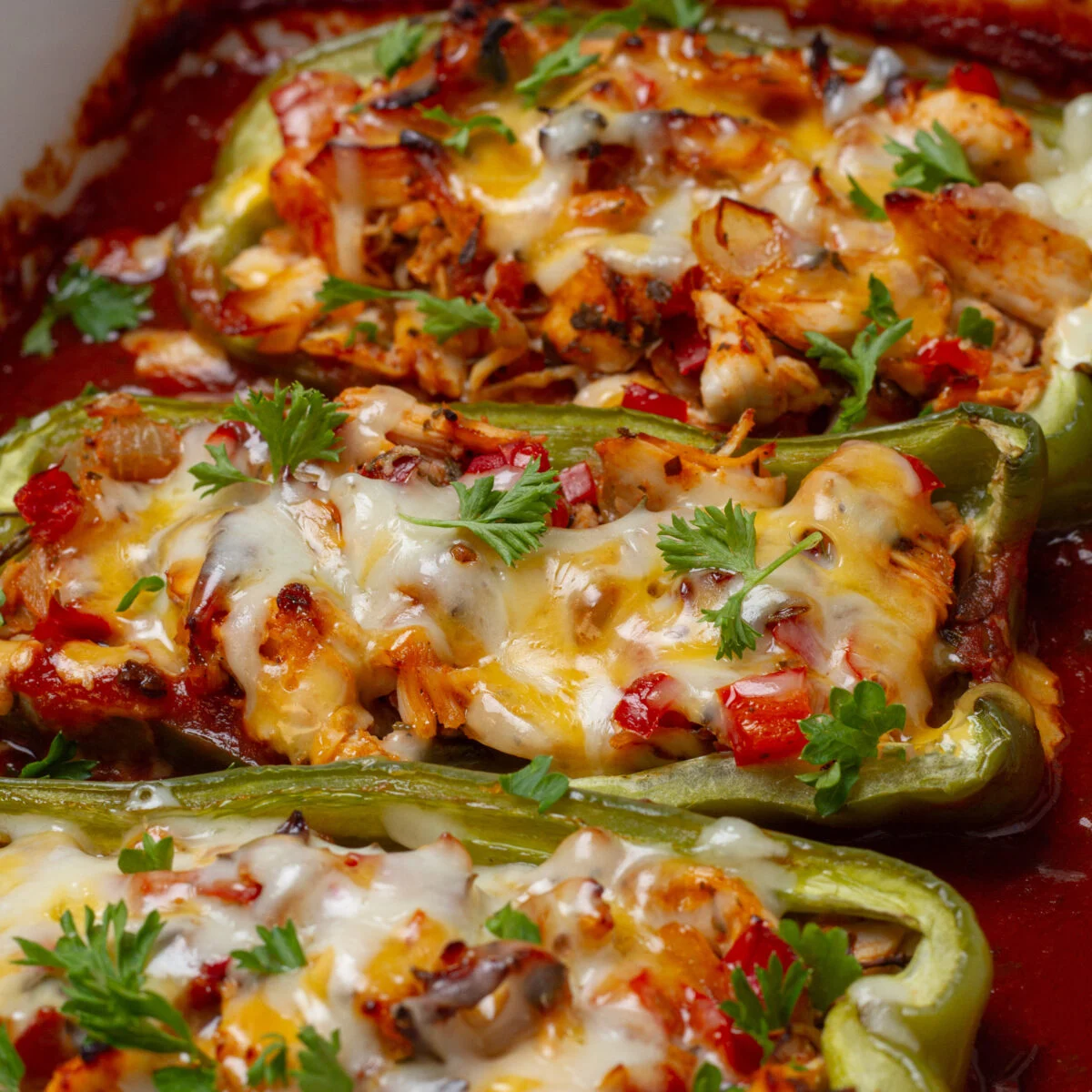Rooster Enchilada Stuffed Poblano Peppers (3 Factors)