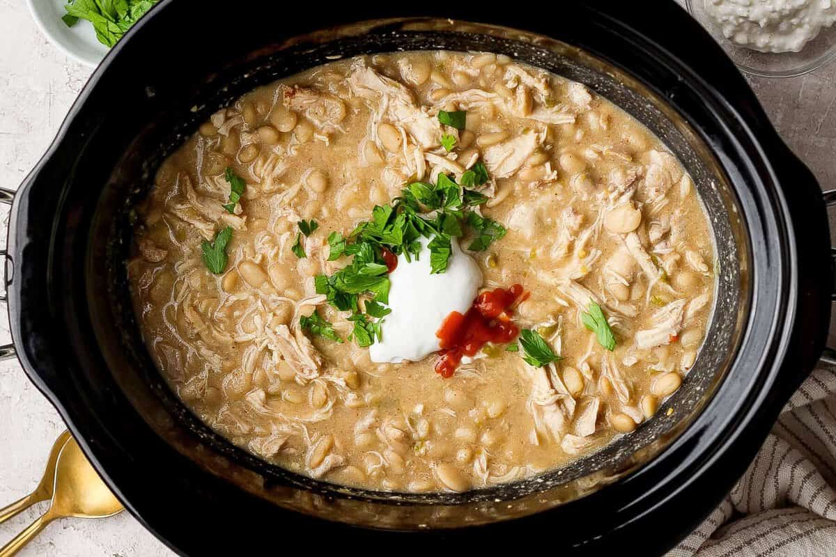 Crockpot White Hen Chili (Dump-and-Go Prep)